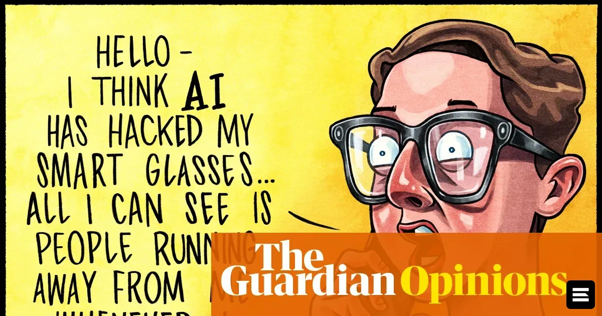 В The Guardian опубликована карикатура Бена Дженнингса о умных очках и взломах ИИ