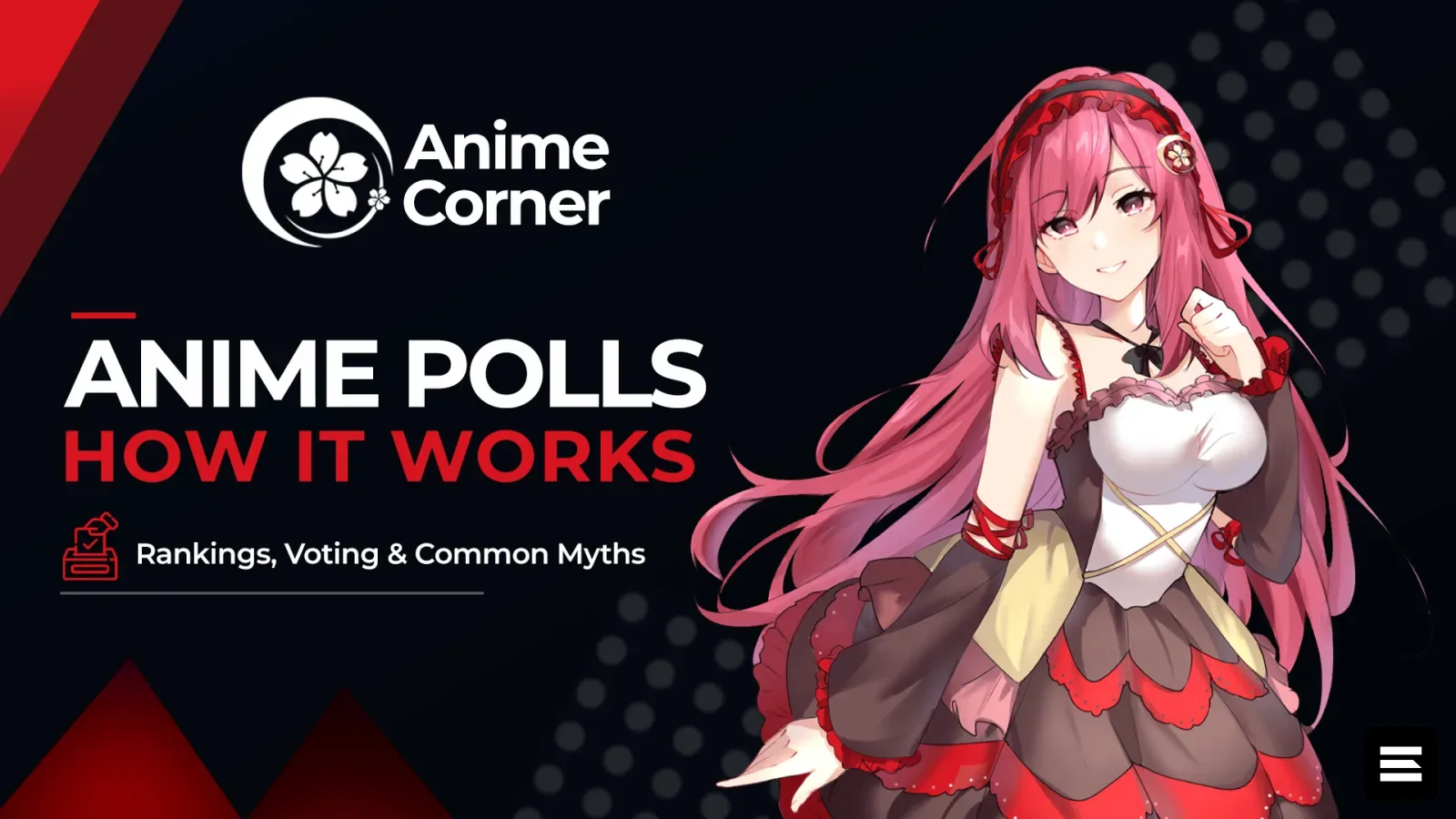 Как работают опросы Anime Corner: рейтинги, голоса и мифы