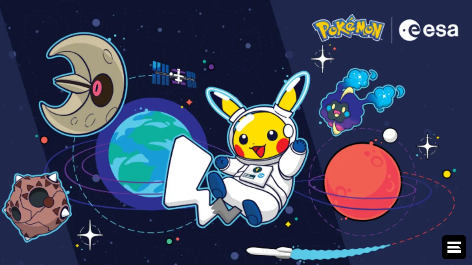 Pokémon и ESA объединились для празднования Всемирной недели космоса