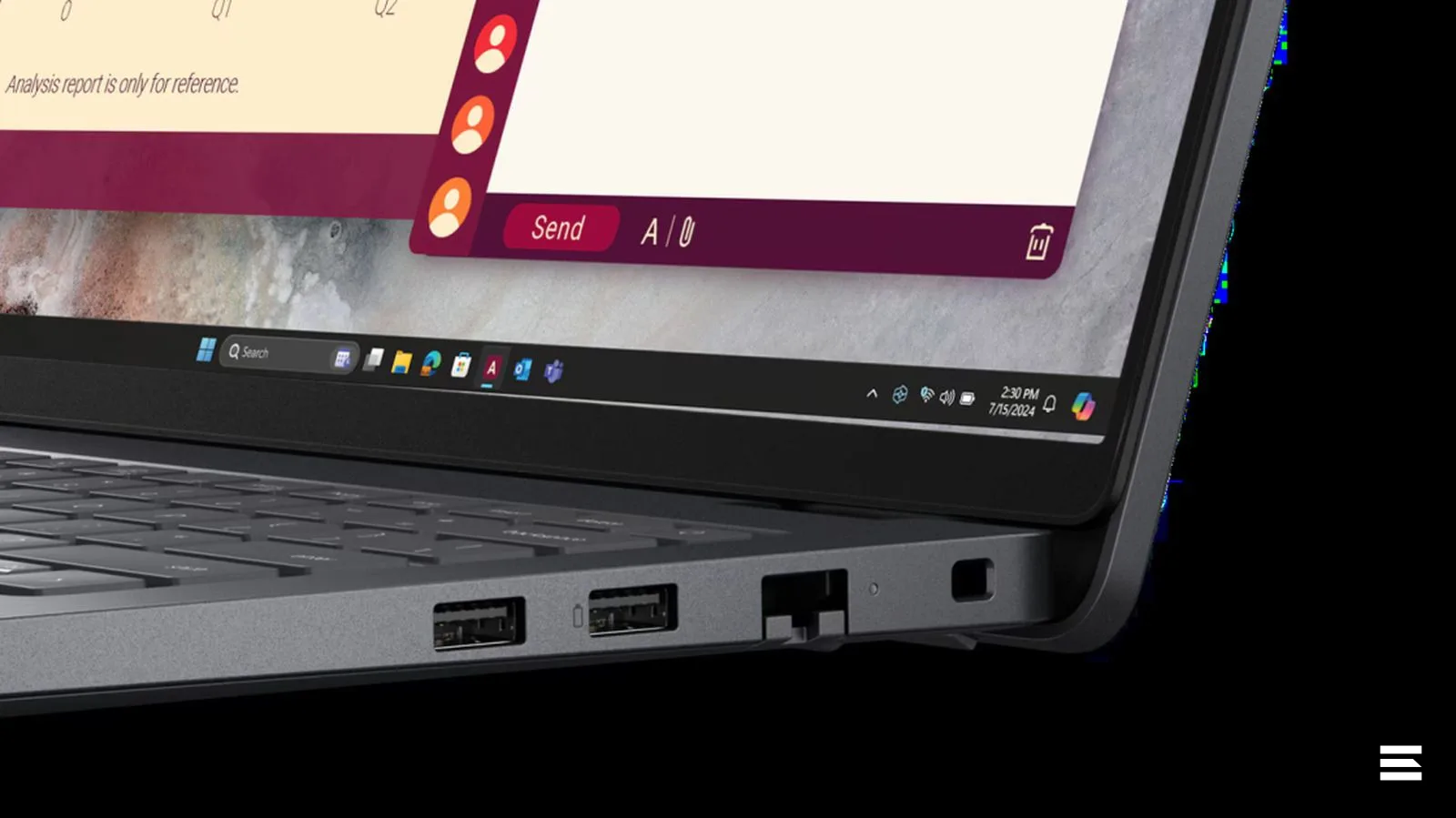 Символ батареи у USB-порта означает быструю зарядку