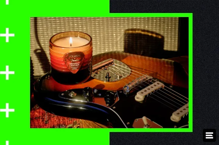 Fender и Voluspa выпустили коллекцию свечей вдохновлённых гитарами