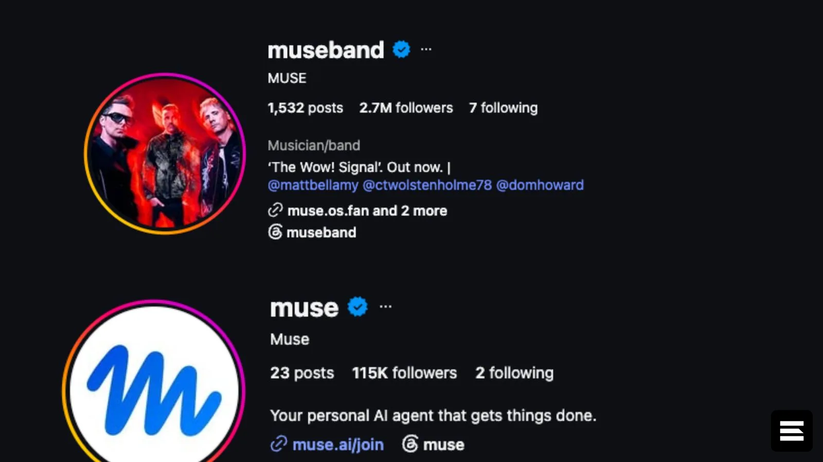 Британская группа Muse потеряла доступ к соцсетям из-за ИИ-агента Meta