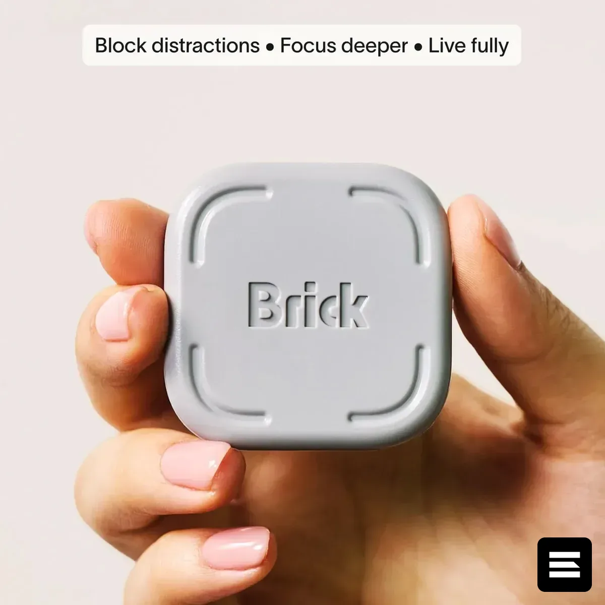 Brick — NFC-подставка за $59 против бесконечного скроллинга