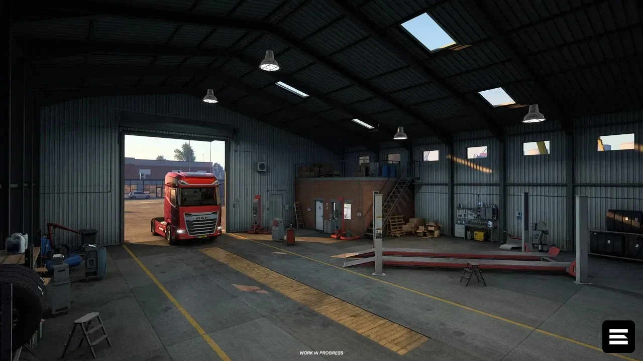 Euro Truck Simulator 2 получит новые гаражи в патче 1.62