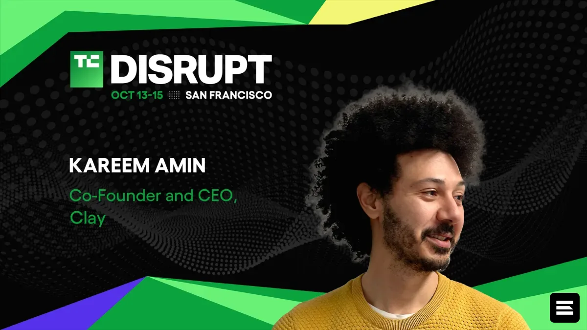 Карим Амин из Clay выступит на TechCrunch Disrupt 2026