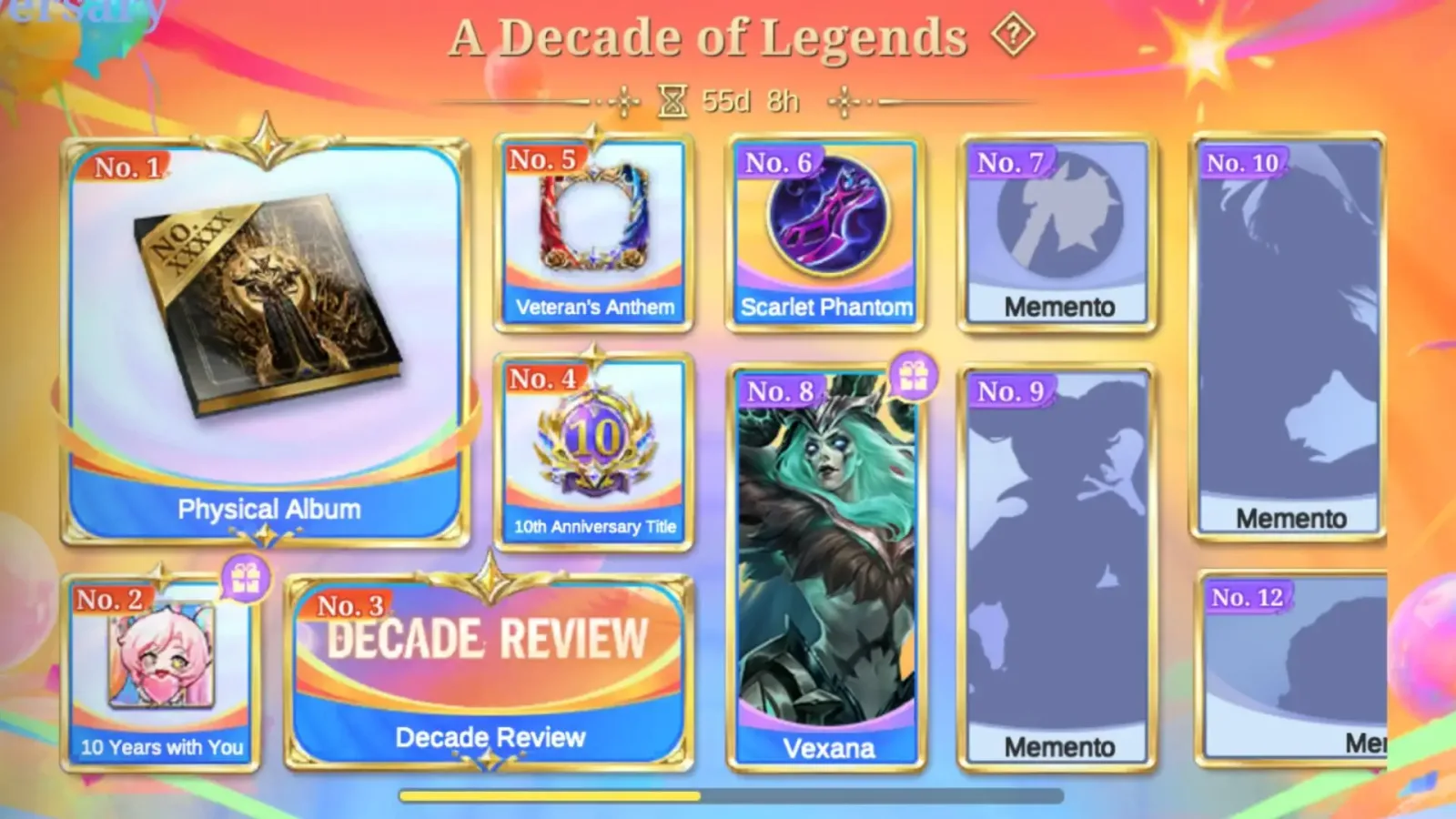 MLBB: как открыть все памятные предметы A Decade of Legends на 10-летие