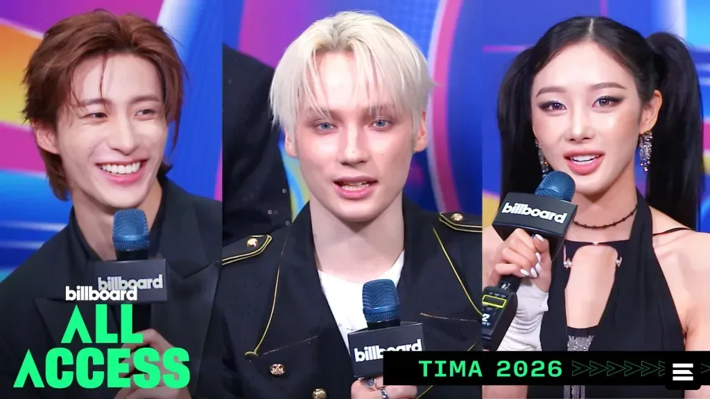 TOMORROW X TOGETHER и aespa встретились с Billboard на TIMA 2026