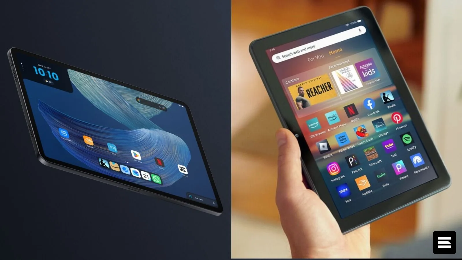 Amazon Fire HD 10 vs. Alexa Tablet 12 Pro: сравнение