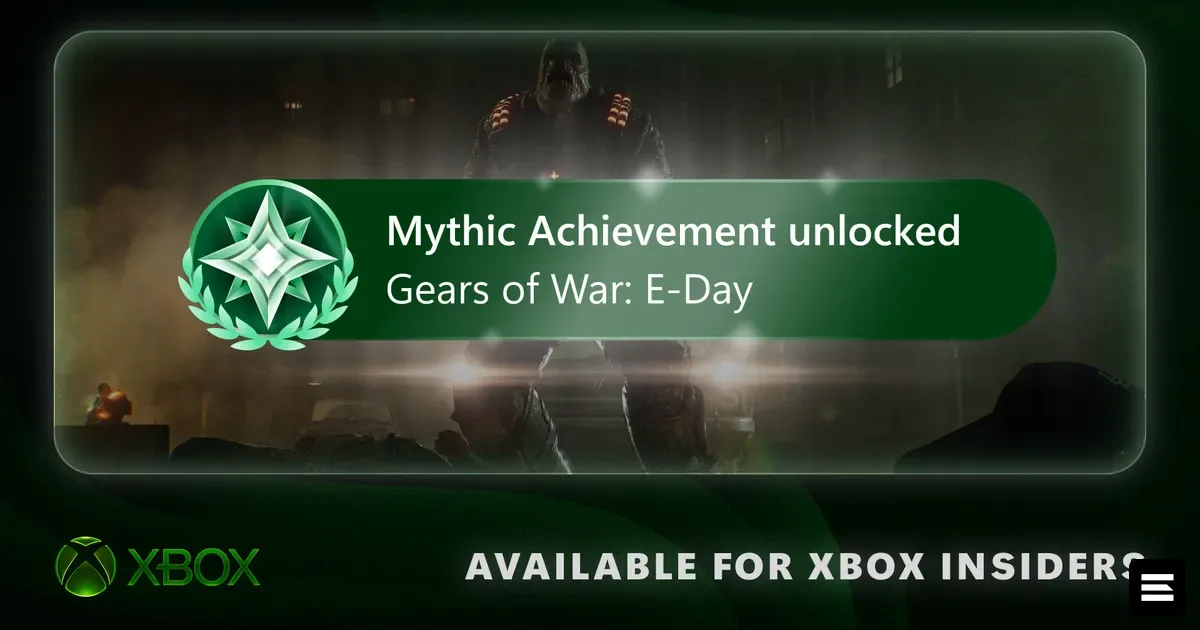 Xbox запускает Mythic Achievements для инсайдеров