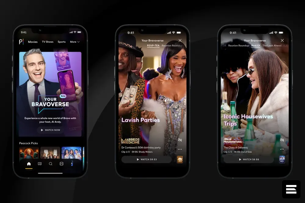 Peacock запускает «Your Bravoverse»: персональная лента Bravo в стиле TikTok