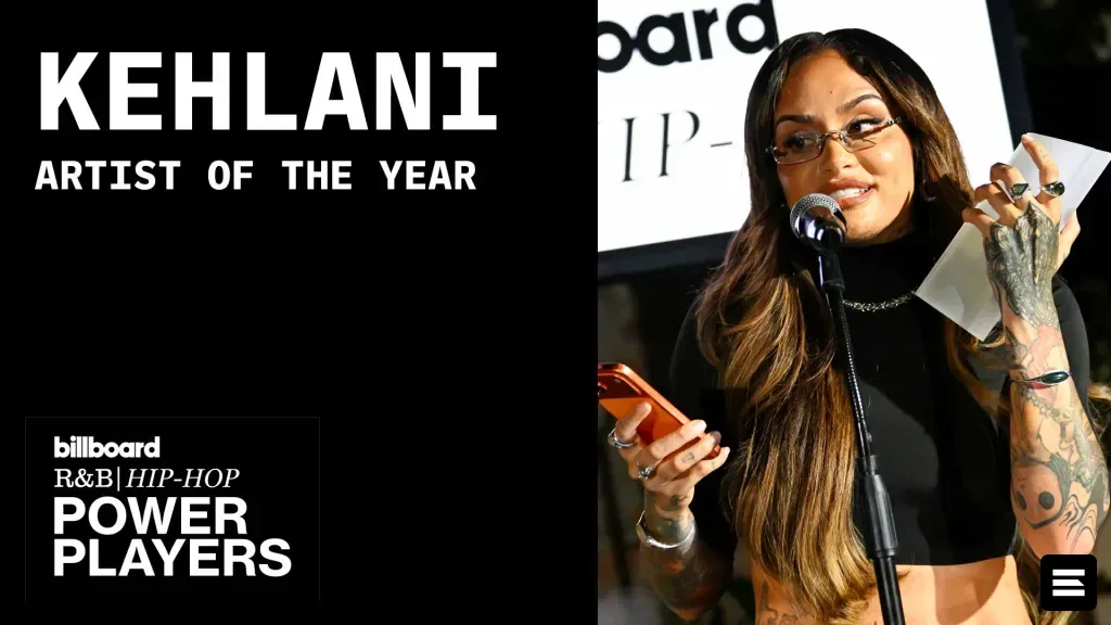 Келани получила награду R&B Artist of the Year на Billboard Power Players 2026