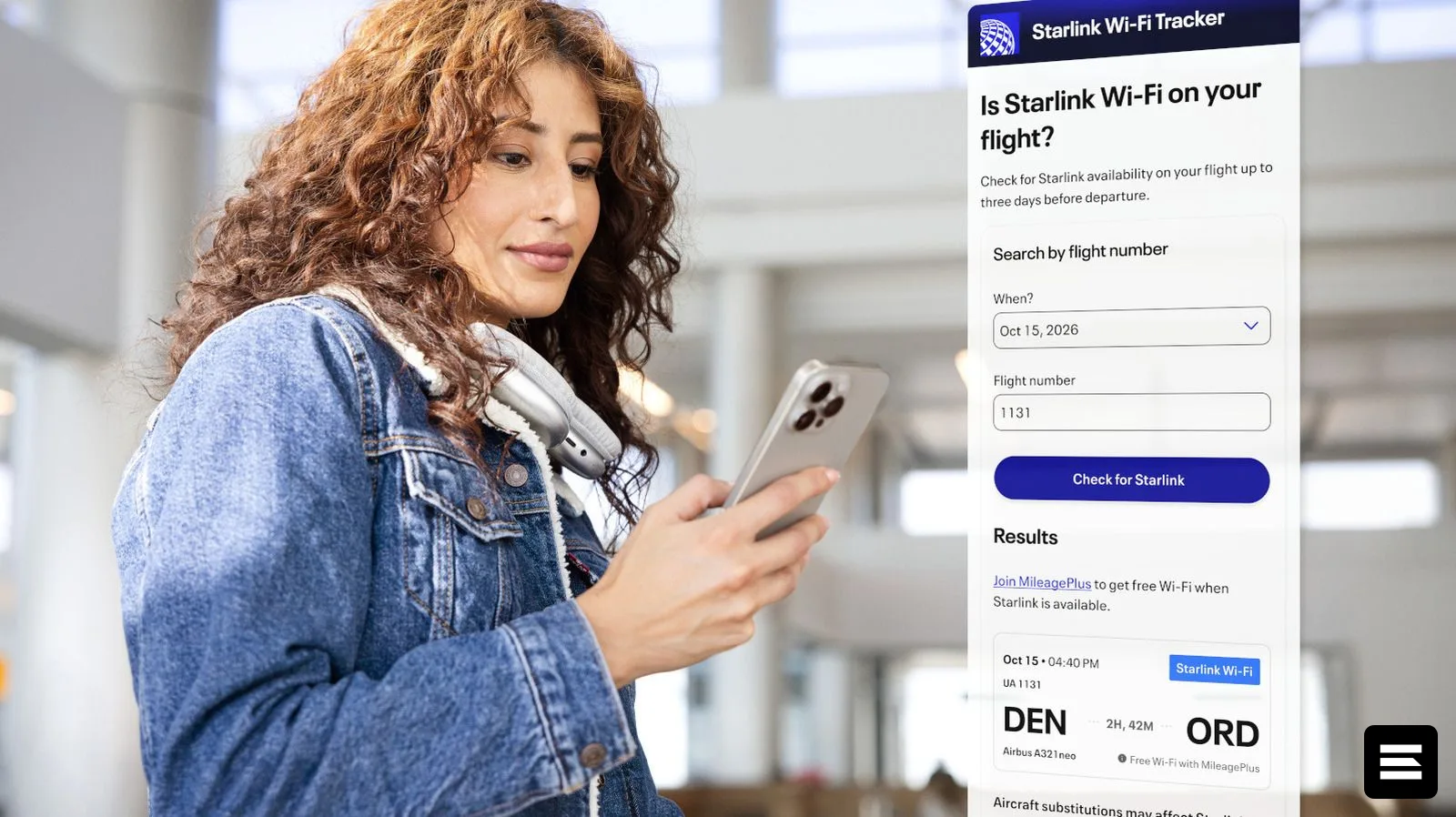 United Airlines добавила функцию отслеживания Wi-Fi от Starlink