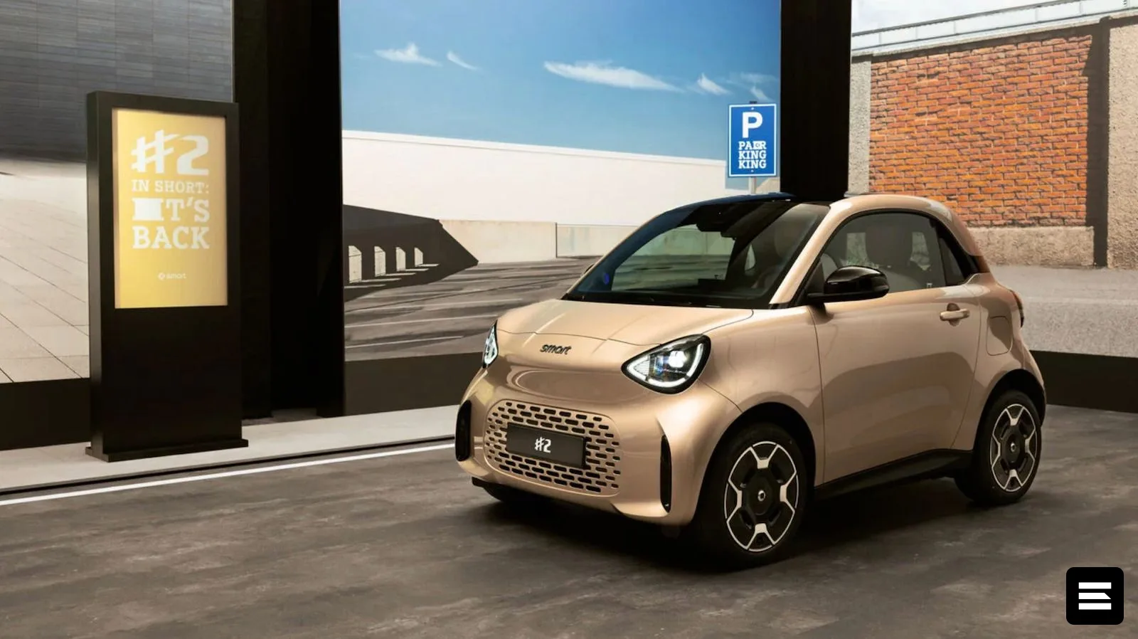 Smart представила ультракомпактный электромобиль на Парижском автосалоне