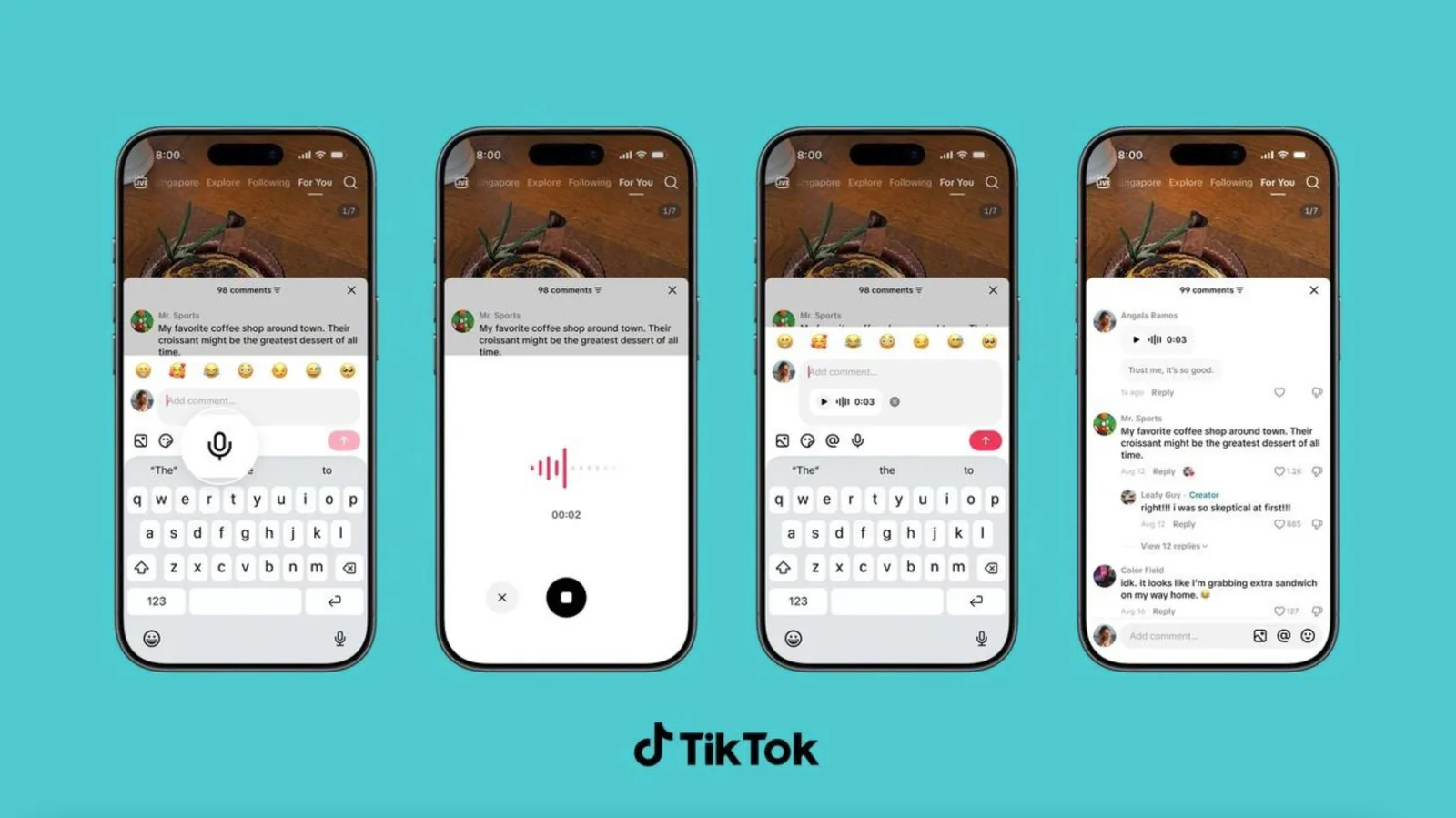 TikTok добавил голосовые комментарии и мультизагрузку фото в ответах