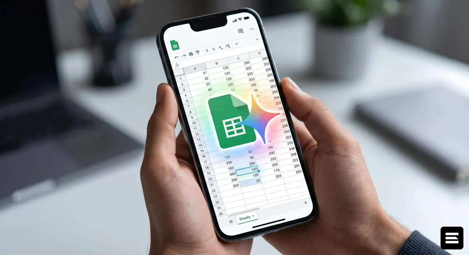 Gemini внедрён в Google Sheets для Android: анализ данных без навигации