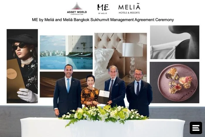 AWC и Meliá расширяют партнёрство: до 3 000 номеров в Таиланде к 2036 году
