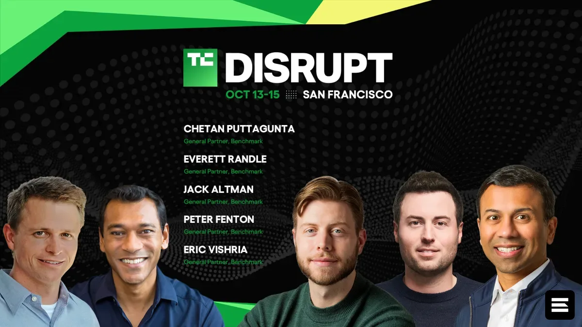Benchmark выступит на главной сцене TechCrunch Disrupt 2026