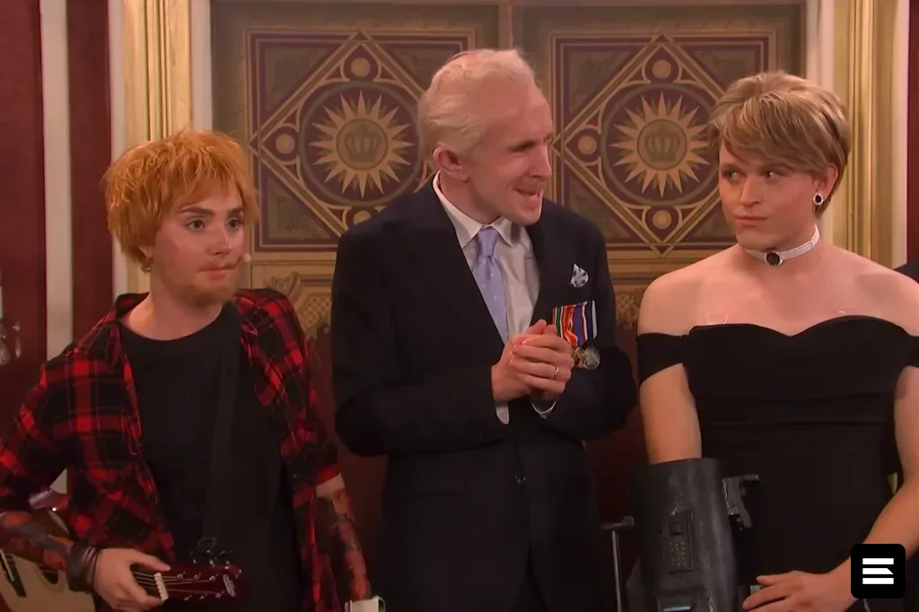 SNL UK насмехается над Эдом Ширреном и возвращает Диану в виде ИИ-ассистентки
