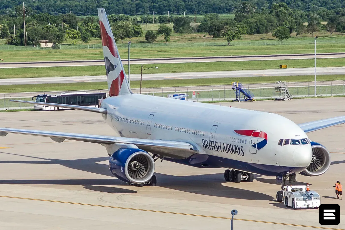 British Airways совершил вынужденную посадку в Лондоне
